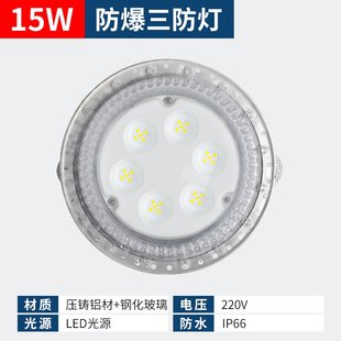 华荣防爆吸顶灯 100w隔爆型36W圆形变电站配电仓库化工厂房 led