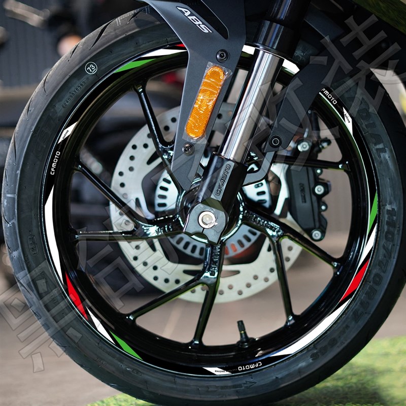 适用于春风250sr/450SR机车反光轮毂贴纸改装内圈贴花防水配件