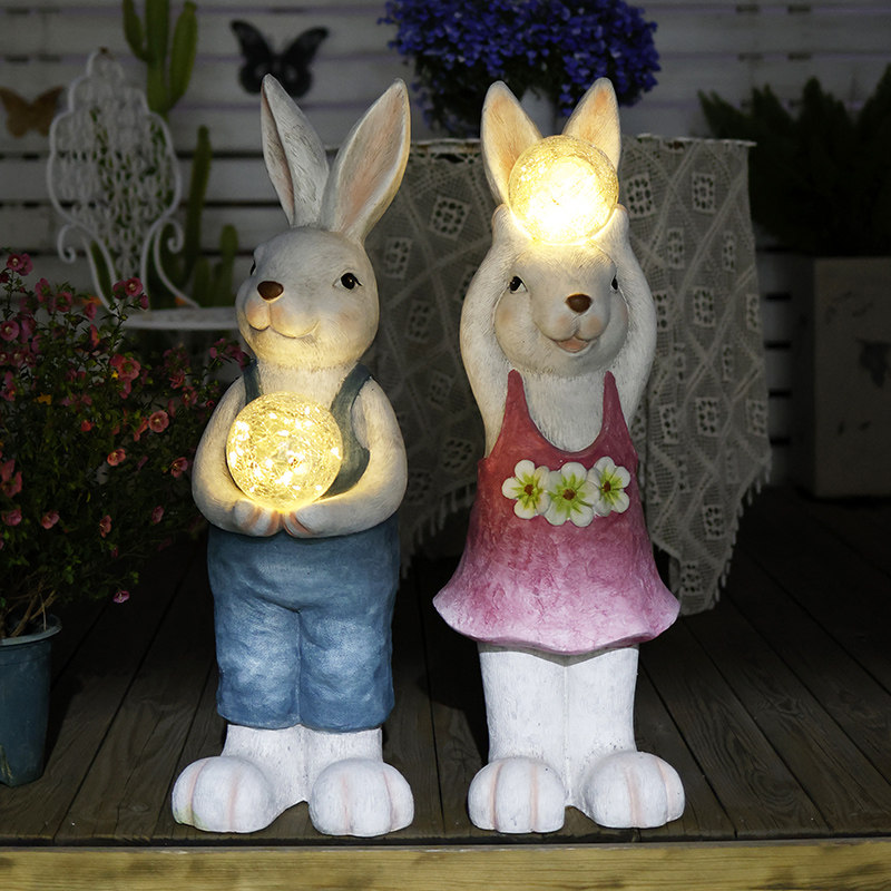 太阳能庭院灯饰花园草坪灯户外动物造型防水别墅室外发光氛围景观