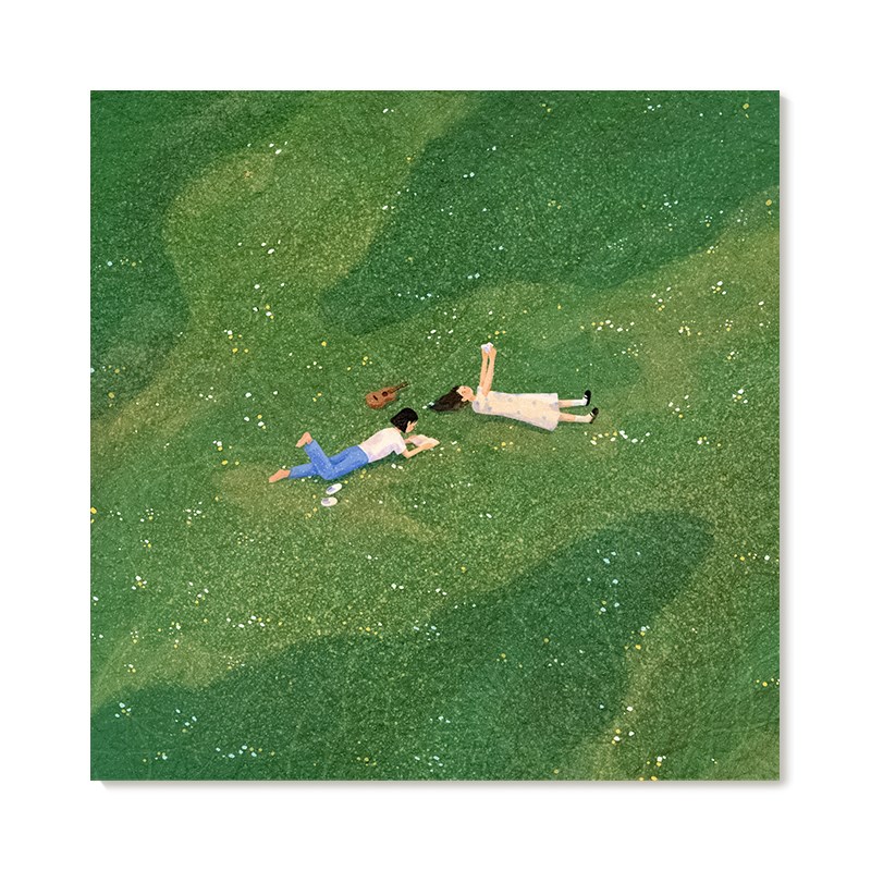 【特惠捡漏】插画师Subin复刻艺术版K画清新韩系风景装饰画芯