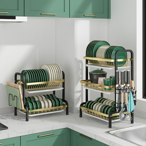 厨房置碗架晾放碗架沥水架物筷收碗盒纳碟架沥碗架子用品家用大全