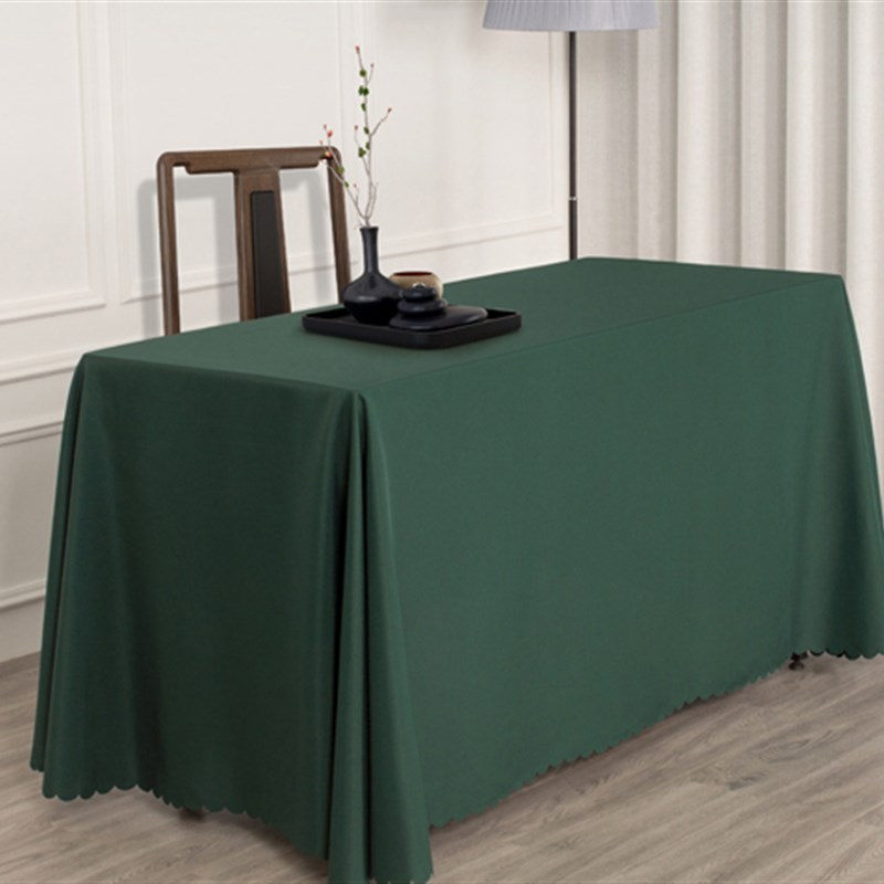 酒店平铺纯色桌布会议室r办公室展会婚庆签到台宴会会展长条桌台