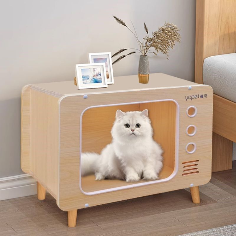实木猫窝一体封闭产房小型犬四季通用夏季猫屋狗窝木质猫窝猫房子,宠物/宠物食品及用品,猫窝/屋/帐篷/沙发,淘宝优惠券,粉丝福利购,淘宝优惠卷