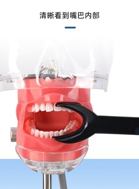 121高温d黑色双头拉钩开口器正畸拍照口腔摄影侧方开口唇颊PC材质