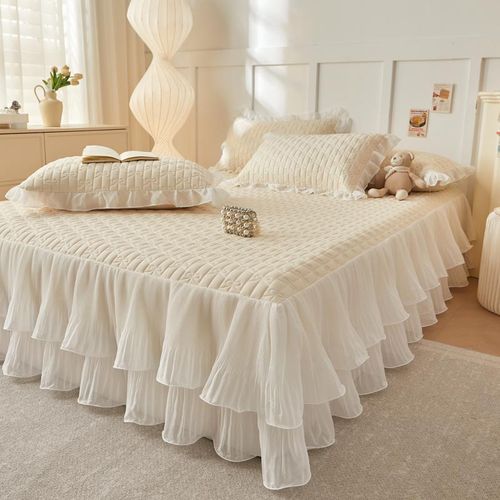 2024新款夏季乳胶凉席夏被四件套夏天可机洗床笠床裙款冰丝软席子