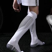 ZHIDA制达 毛巾底中筒运动防滑袜 专业男女长筒足球袜儿童过膝薄款