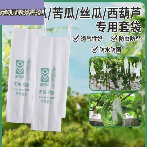 丝瓜黄瓜苦瓜套袋专用袋防虫鸟防水青瓜套袋蔬菜瓜果套袋木浆纸袋