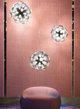 客厅吊灯icha装饰玻璃设计师l荷兰e卧室复式别墅工程C餐厅喇叭花