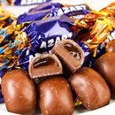 俄罗斯果冻糖斯拉夫橙子布丁味夹心糖果喜糖巧克力夹心糖流质糖果