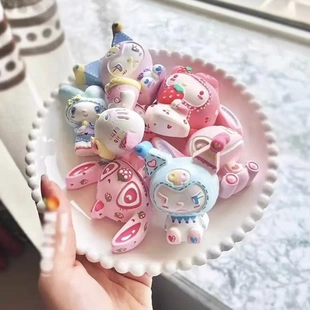 网红小石膏娃娃彩绘迷你亲子玩具涂鸦库纯手工创作小朋友混色YL