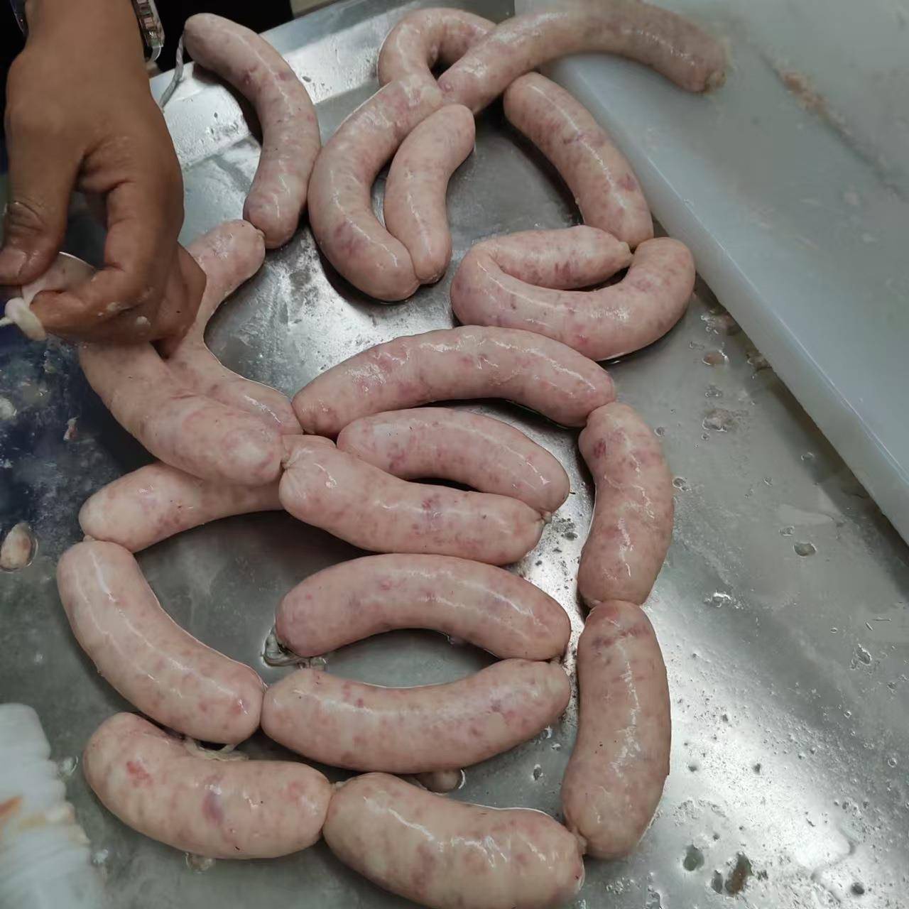 双管液压灌肠机红肠香肠灌肠设备肠类商用成套机器