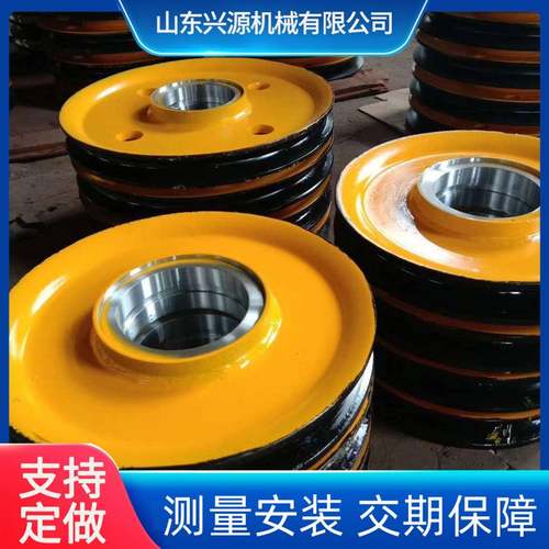 厂家出售起重机定滑轮配件型号多样400铸钢铸铁钢丝绳滑轮片五金