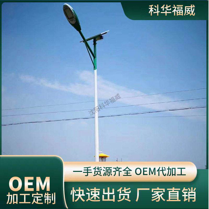 不锈钢监控立杆八角杆3米4米5米6米小区学校道路监控杆摄像机支架