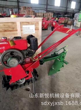 小型农田耕整机 独轮链轨犁地机 180水冷柴油链轨式微耕机