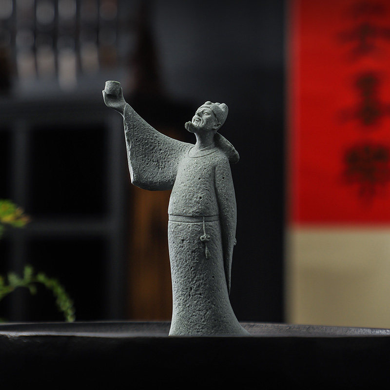 李白摆件人物雕像家居书房盆景微景F观假山鱼缸造景办公桌面装饰,家居饰品,装饰摆件,淘宝优惠券,粉丝福利购,淘宝优惠卷