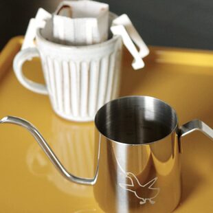 如本|挂耳咖啡幸运鹅手冲壶 迷你不锈钢 细口家用便携式