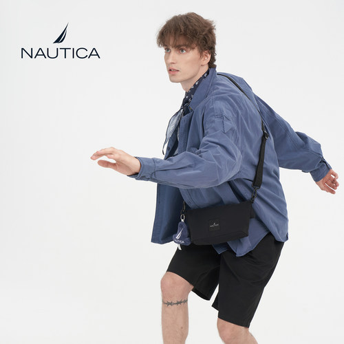 NAUTICA/诺帝卡男女简约小胸包男士外出便携斜挎包单肩通勤手提包