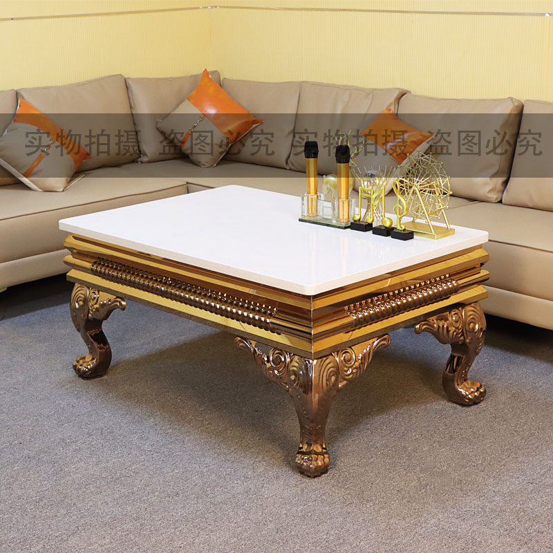 KTV欧式茶几网红小户型茶几客厅包房桌子不锈钢雕花大理石方形,商业/办公家具,酒吧桌,淘宝优惠券,粉丝福利购,淘宝优惠卷
