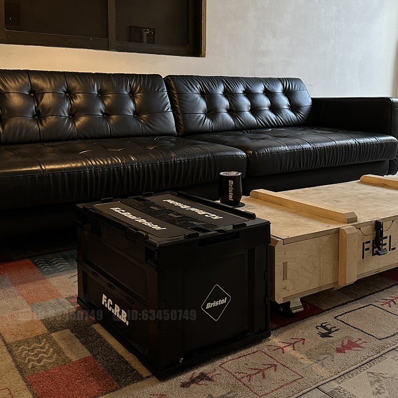 潮牌FCRB藤h原浩折叠箱带盖加厚收纳箱多功能车载户外露营收纳箱