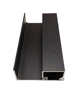 铝合金压板压线烤漆黑色灰色方形玻璃固定框门窗卡槽铝Z压条隔断