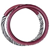 酒红色漂亮方向盘套 各车型通用D型备注车型 软羊纹皮把套