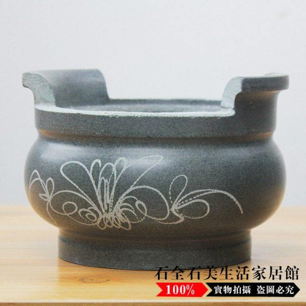 惠安石雕石香寺庙小圆型香炉祭祀墓地祠堂户外供奉祭祀圆配金刚砂,家居饰品,石雕,淘宝优惠券,粉丝福利购,淘宝优惠卷