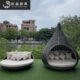 叙庭户外休闲藤编沙发室外网红创意鸟巢民宿别墅室外藤艺躺床家具
