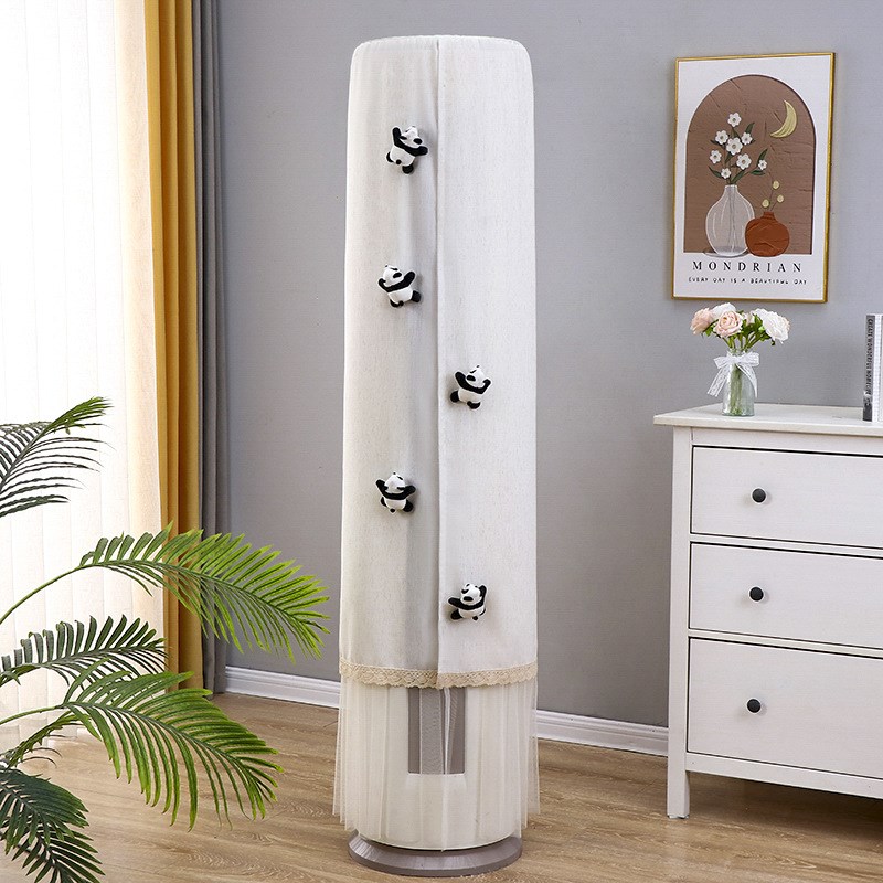 新款立式空调罩防直吹圆形家用客厅通用3匹2匹柜机空X调防尘罩盖