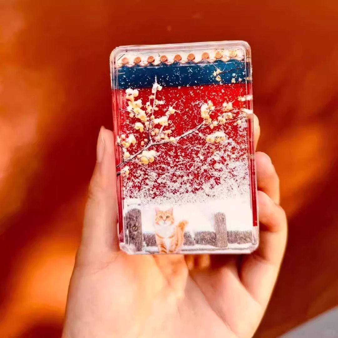 下雪冰箱贴南京文创明孝陵猫咪流麻磁贴今年会吗旅游小礼物