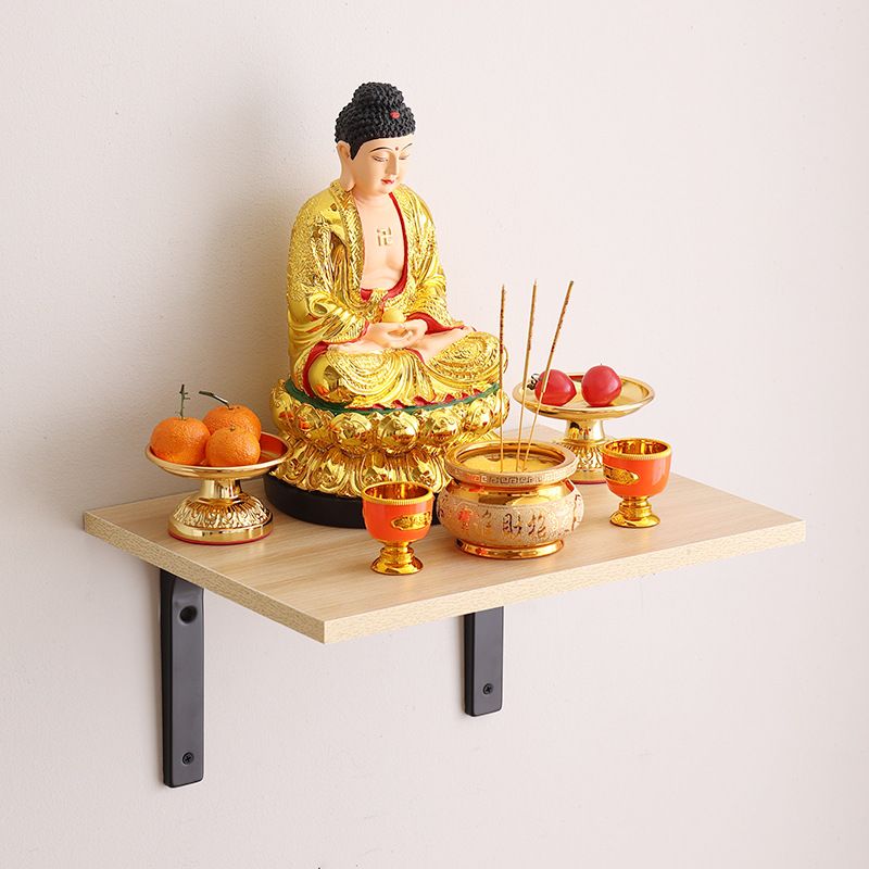 墙上神位架子观音架子佛像灶神挂在墙上的供财神爷的关公托架摆放