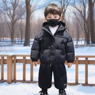 宝宝棉袄小孩棉服儿童冬款外套男童帅气面包服加厚微胖童装痞子服