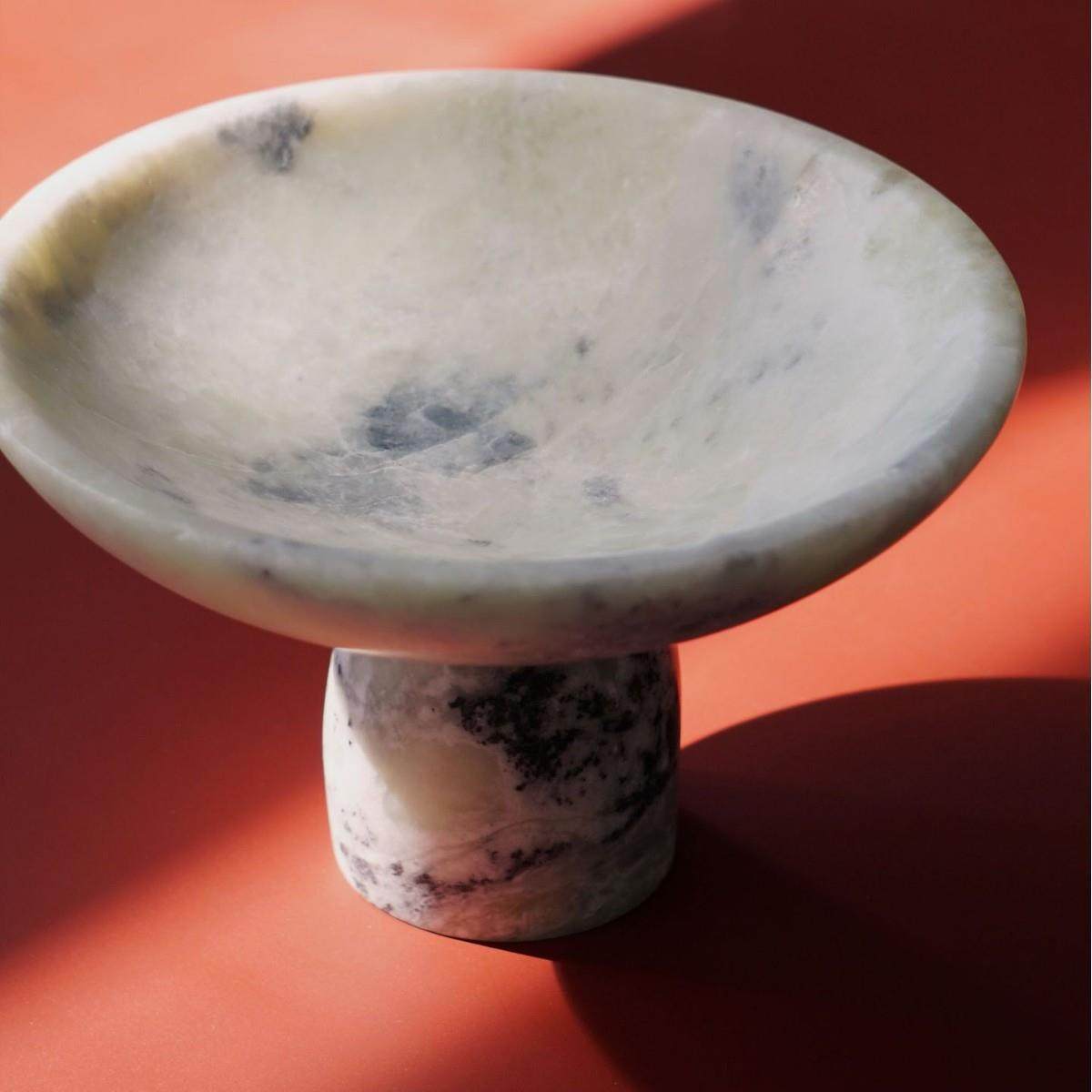 厂家天然大理石绿镜之眼高脚果盘家居摆件装饰品样板间酒店,3C数码配件,其它配件,淘宝优惠券,粉丝福利购,淘宝优惠卷