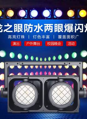 龙之眼防水两眼爆闪灯两眼观众灯酒吧婚庆演出ktv闪光灯舞台灯光
