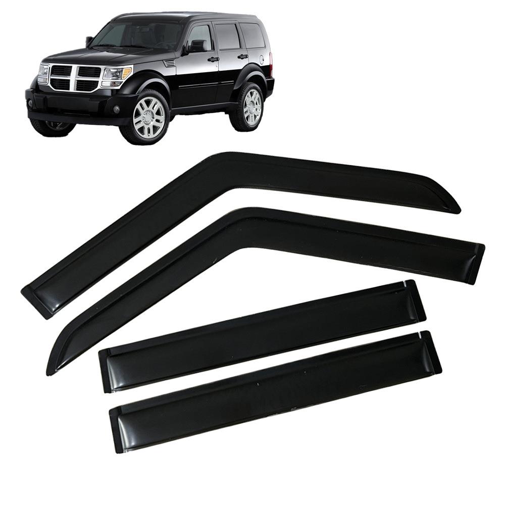 适用道奇DODGE NITRO 2007-2011晴雨挡侧窗导流板雨眉加厚注塑
