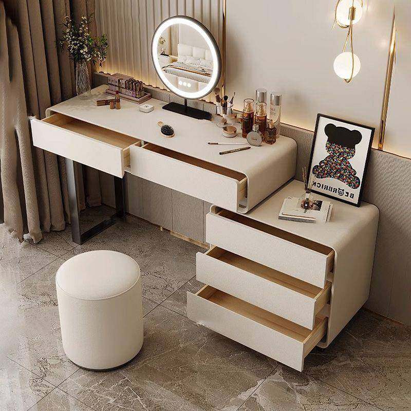奶油风实木轻奢梳妆台卧室化妆台斗柜收纳柜一体小型网红新款桌子,3C数码配件,其它配件,淘宝优惠券,粉丝福利购,淘宝优惠卷