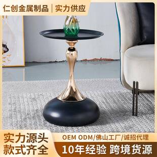 轻奢客厅沙发边几边柜高级感简约意式小茶几床头柜移动茶几小桌子