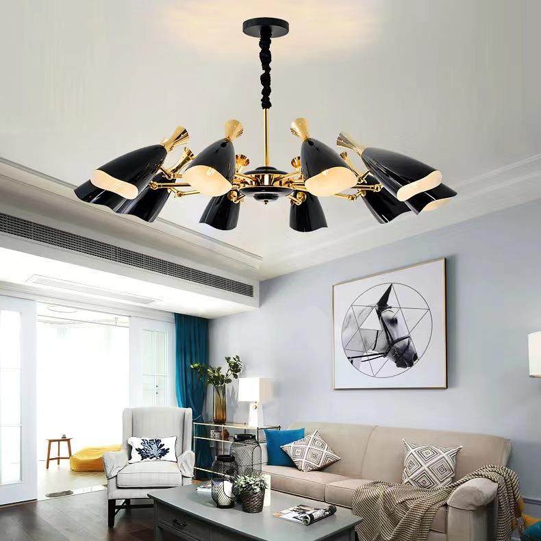 北欧后现代卧室简约设计师创意客厅别墅餐厅商场个性铁艺喇叭吊灯,清洗/食品/商业设备,风口/风叶/风机配件,淘宝优惠券,粉丝福利购,淘宝优惠卷