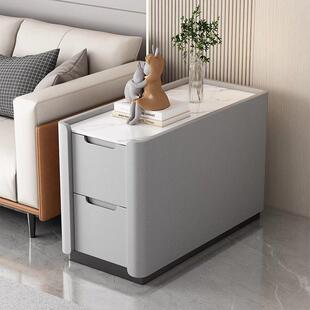 新款沙发边柜移动侧边轻奢夹缝高级简约实木现代小型客厅落地茶几