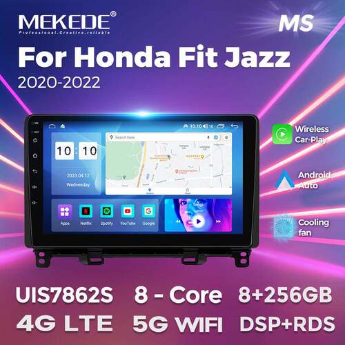 适用于HondaFitJazz2020-2022飞度车载大屏安卓导航仪carplay