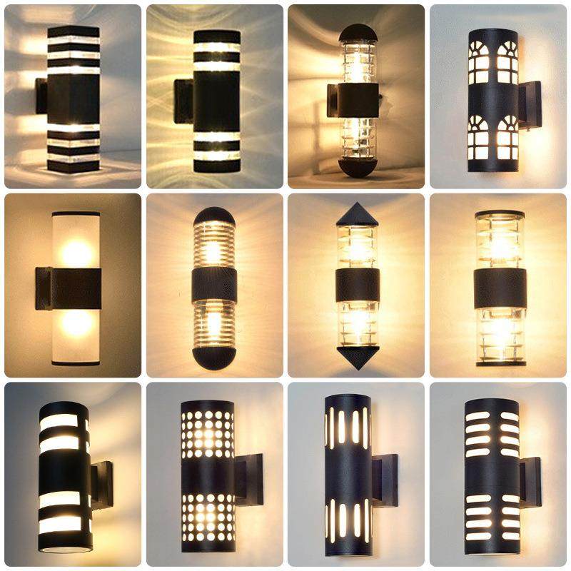 户外防水壁灯双头上下发光庭院防潮普通款E27长方形墙壁挂灯,电子元器件市场,其它元器件,淘宝优惠券,粉丝福利购,淘宝优惠卷