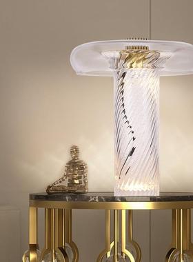 北欧后现代卧室床头台灯创意客厅书房样板房个性高档轻奢玻璃灯具