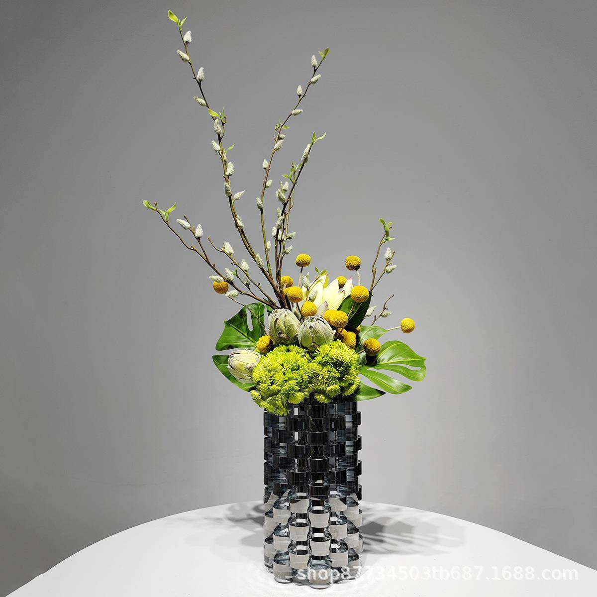 高端轻奢花艺摆件客厅桌面现代假花仿真花摆设简约样板间餐桌摆花,清洗/食品/商业设备,风口/风叶/风机配件,淘宝优惠券,粉丝福利购,淘宝优惠卷