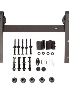 整条轨道183cm和200cm等、6.6ft谷仓门吊轨移门五金滑轮吊轨