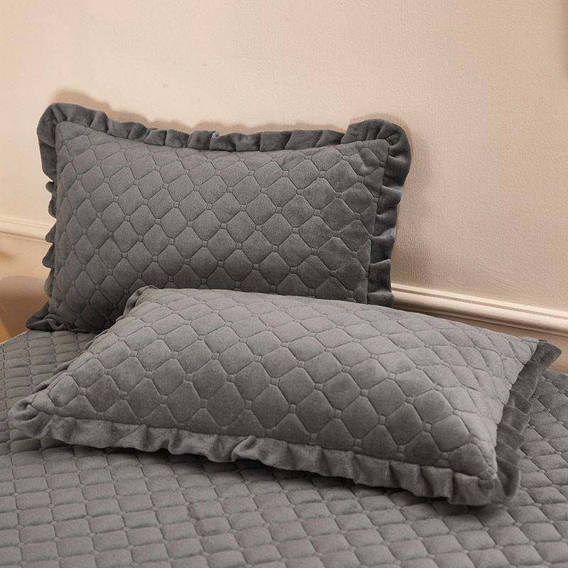 牛奶绒床盖同款夹棉绗缝枕套抱枕套保暖舒适防静电信封式通用防螨,床上用品,枕套,淘宝优惠券,粉丝福利购,淘宝优惠卷