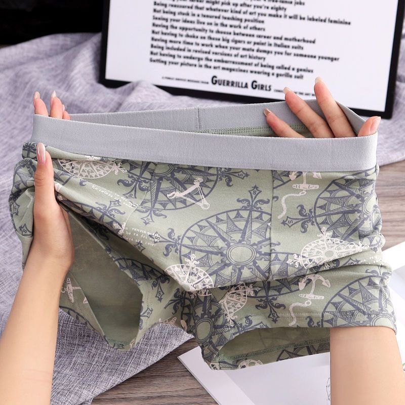 2026爆款新款男裤纯棉内裤印花男士内裤舒适透气石墨烯抑菌底档平