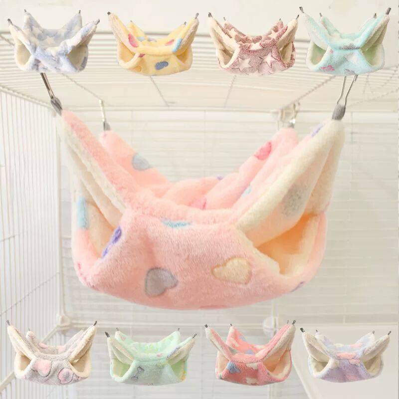 蜜袋鼯窝窝悬挂小宠睡窝睡袋吊窝仓鼠吊床花枝鼠睡觉窝豚鼠躲避窝