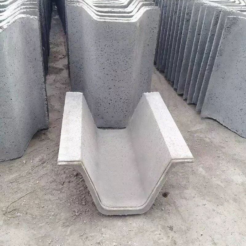 U型排水沟槽水泥U形水槽混凝土预制流水槽成品排水沟工厂直供
