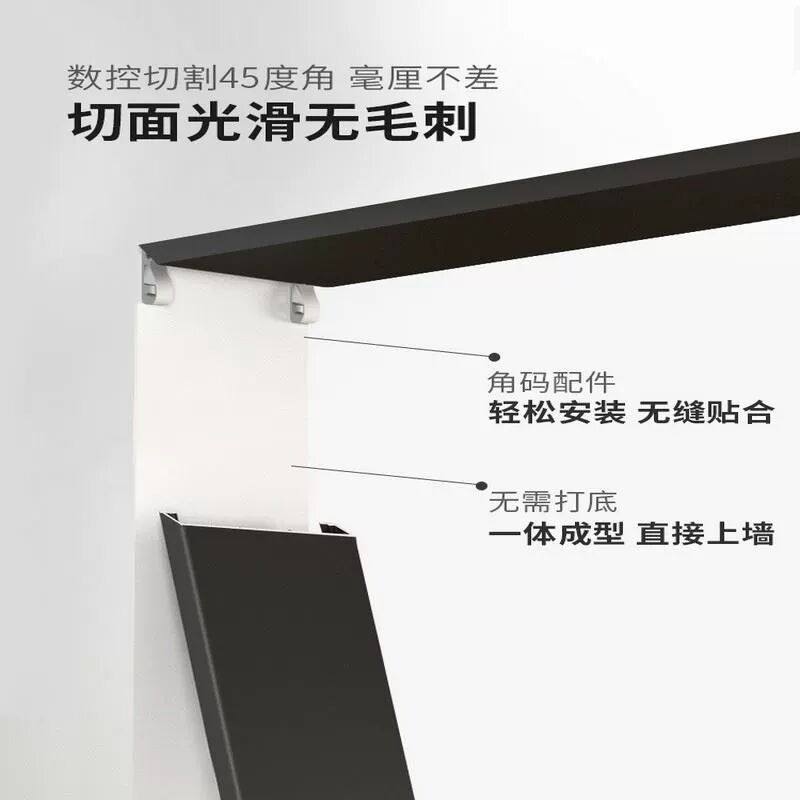 铝合金一体成型垭口套窗套定制入户门门套包边黑色不锈钢哑口包套