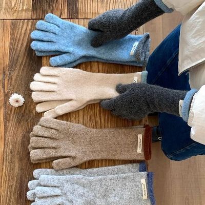 闪电小狗加厚保暖触屏手套