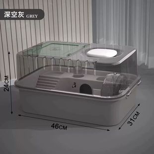 仓鼠笼子金丝熊便宜大的专用窝小房子压克力外带豪华大别墅透明